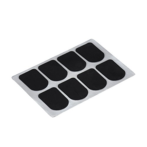 ammoon 8pcs Bb Clarinet/ Soprano Saxophone Sax Mouthpiece Patches Pads Cushions Silicone Material Thickness 0.3mm