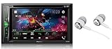 Pioneer in-Dash Double Din WVGA Display Built-in Bluetooth Multimedia DVD CD MP3 USB AM/FM Touchscreen Dual Phone Connection Car Stereo Receiver/Free Alphasonik Earbuds