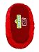 Sesame Street Unisex-Baby Tickle Me Elmo Slippers with Giggle Sound, red, Toddler Dual Size 3/4 Child US Toddler