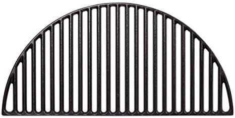 Kamado Joe BJ-HCICG Big Joe - Half Moon Cast Iron Cooking Grate Grill Accessory, Black, 0.4 in*11.625 in*23.7 in