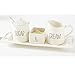 Mud Pie Bistro Cream & Sugar Set, White