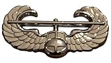 Military Army Chrome Metal Decal Auto Emblem (Air Assault Badge)