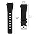for Fossil Q Marshal Band, Lamshaw Classic Silicone Replacement Band for Fossil Q Marshal (Black)