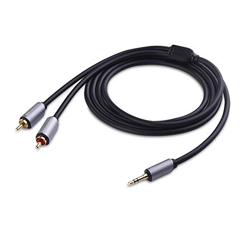 Cable Matters 3.5mm to RCA Cable (Stereo to RCA / Aux to RCA / Headphone Jack to RCA / RCA to Stereo) Black 6 Feet