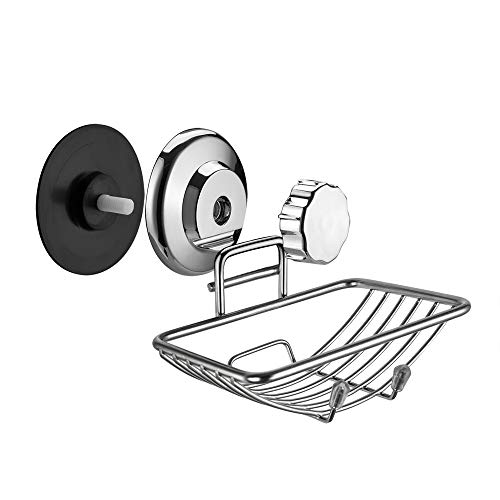 SANNO Suction Soap Dish Holder,Soap Saver Soap Holder Soap Tray Bar