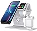 Bestand 3 in 1 Aluminum Wireless Charging Stand for Apple iWatch, Charging Station for Airpods, Qi Fast Wireless Charger Dock for Apple iWatch/iPhone X/8 Plus/8, Samsung S8 and Other Qi-Enabled Device