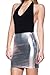 Women's J2 Love Faux Leather Mini Skirt, Small, Silver