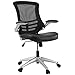 Modway Attainment Mesh Back and Vinyl Seat Modern Office Chair in Black
