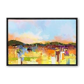 Framed Color Abstract Home Artwork for Living Room Bedroom