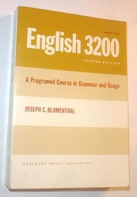 English 3200: A Programmed Course in Grammar and Usage