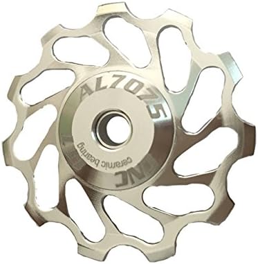 Rear Derailleur Wheel/pulley Parts/Accessories for Joeky Mountain bike and Road Bicycle, Ceramic Bearing, 11T (silver) 2PCS