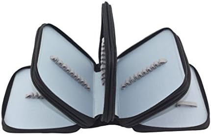 Jaeske Pen Case, 72 Holes Inserting Large Capacity Multilayer Pen Bag Pouch Stationary Case for School Office Art Craft, Painters, Artists