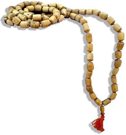 Indikart Export Barrel Shaped Tulsi Japa Beads (Mala)