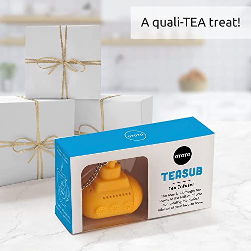OTOTO Tea Sub Tea Steeper Cute Tea Infuser for Loose Tea Silicone Tea Infuser Yellow