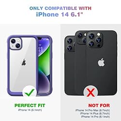 Diaclara Designed for iPhone 14 Case, Full Body
