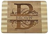 Personalized Custom Engraved Bamboo Wood Cutting Board - 13.5