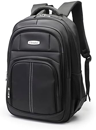 17 inch laptop leather backpack Full Grain Leather Mens Briefcase 17 Inch Leather Laptop Bag Mens Large  Business Shoulder Bag Messenger Bag