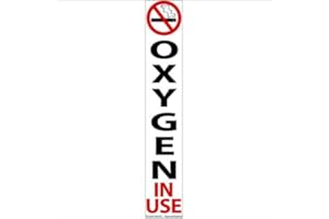 RESPONSIVE RESPIRATORY No Smoking Oxygen In Use Magnet - 5 PACK