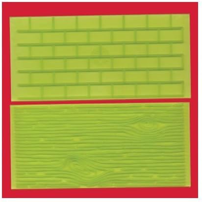 FMM Brick Wall and Tree Bark and Impression Mat, Set 1 by Bakers EZ way