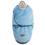 Baby Plush Dot Swaddle Bag For 0-3 Months By Blankets And Beyond Blue