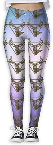 LPYoga Deer Hunting - Deer Head Camoflauge Deer Womens Yoga Pants Fitness Power Flex Leggings Quick Dry Thin Capris Pants