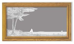 Amazon.com: Decorative Framed Mirror Wall Decor With Tropical Palm Tree