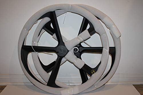 R4 29" BMX Cruiser Bicycle 5-Spoke Mag Alloy Wheel Set W/Freewheel (Matte Black)