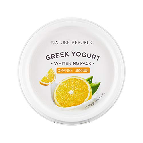 Overnight Moisturizing Sleep Mask Sheet - Nature Republic Greek Yogurt Pack Orange 130 ml / 4.39 fl. oz.