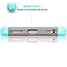 Tekcoo iPhone 6S Case, (TM) iPhone 6 / 6S (4.7 INCH) [Shock Absorbing] [Scratch Proof] Hybrid Impact Defender Slim Hard Case Cover Plastic Shell Outer +TPU Rubber Silicone Inner [Turquoise/Grey]