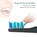SEAGO Toothbrush Replacement Heads, Soft Toothbrush Heads for SEAGO SG-551 SG-958 SG-949, 4 Pack (Black)