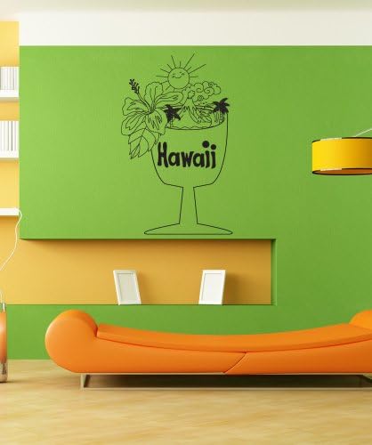Stickerbrand Vinyl Wall Decal Sticker Hawaiian Cup OS_DC733s
