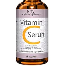 DOUBLE SIZED (2 oz) PURE VITAMIN C SERUM FOR FACE 20% With Hyaluronic Acid - Anti Wrinkle, Anti Aging, Dark Circles, Age