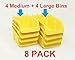 8 Pack Pegboard Bin Kit Parts Storage Craft Organizer Tool Workbench Accessories 4 Large and 4 Medium Bins