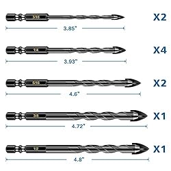 Masonry Concrete Drill Bit Set for