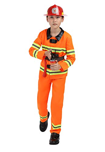 Axe Cop Costumes - frawirshau Fireman Toys Fireman Costume for Kids Firefighter Role Play Costumes with