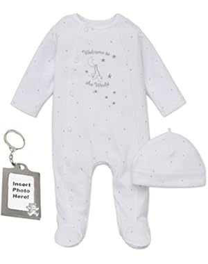 Preemie Newborn Baby Footie Sleep and Play Pajamas Footed Sleeper Hat for Boys and Girls