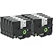 WonderTec 10 Pack for Brother P-touch Cube PT-D600 PT-H110 PTD400AD PT-D210 Label Maker Standard Laminated TZ231 tze231 0.47 Inch (12mm) x 26.2 Feet (8m) Black on White Standard Laminated Tape TZ-231