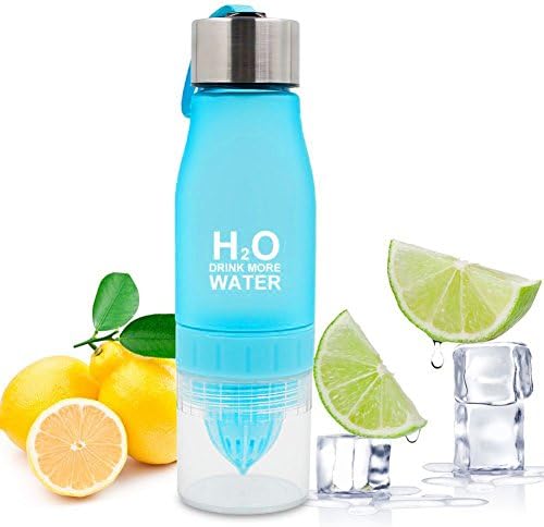 Lemon Bottle Fruit Infuser Portable Health Juice Lemon Squeezer Cup For Juice, Iced Tea, Lemonade &amp; Sparkling Beverages (blue)