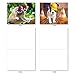 The Best Card Company - 10 Adorable Note Cards Blank (4 x 5.12 Inch) - Wildlife and Animal Cards, Assorted Boxed Kids Set - Capped Creatures M6470OCB