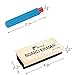 Nexxxi 10 Pcs Colorful Plastic Chalk Holder, Adjustable Chalk Clip with a Wood Chalkboard Eraser and Storage Case for School Supplies