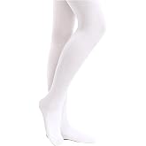 Stelle Girls' Footed Ballet Tights for Dance Class Toddler Kids 2T-15Y | High Waist, Stretch, Opaque Coverage, Soft Stocking, Teen &amp; Youth Pantyhose, Ballerina, Studio, Stage, Performance, Recital