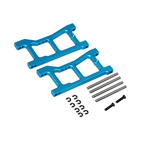 2pcs Rear Lower Suspension Arm(Al.for HQ 731 732 733 734 RC1:16 R-M0454 Blue Aluminum Alloy (Blue)