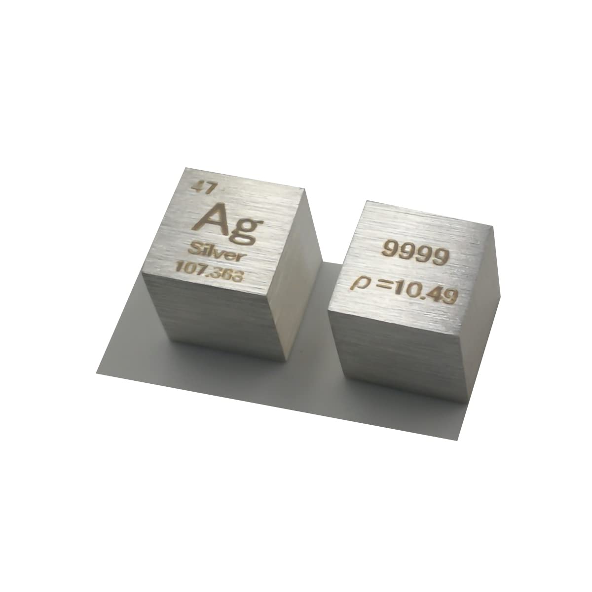 GOLEHS Silver (Ag) Density Cube, Laboratory-Grade