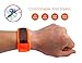 pureGLO Mosquito Repellent Bracelet with 4 FREE Refills - Natural Bug Repeller Mosquitoes Repellent Bands - Deet Free Safe Indoor Outdoor Wristband for Babies Kids Adults(Orange)