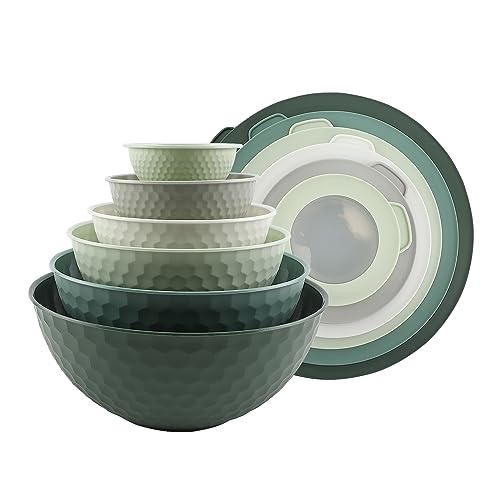 COOK WITH COLOR Mixing Bowls with Lids - 12 Piece