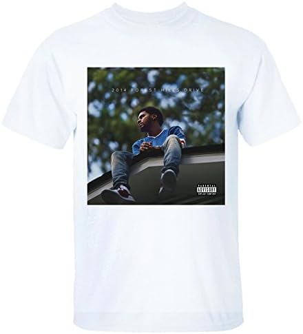 WTOO Men's Hot 2014 Forest Hills Drive J. Cole T Shirt white M