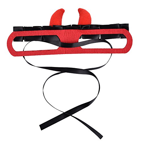 Small Pet Costume Halloween Headdress Festival Fancy Dress Up for Small Cats Dogs With Tying Strap - Thumbnail 4