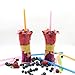 Reusable Smoothie Straws by FUMCare - 20 Pack Extra Long and Wide - Great for Milkshakes and Juices - 10.25