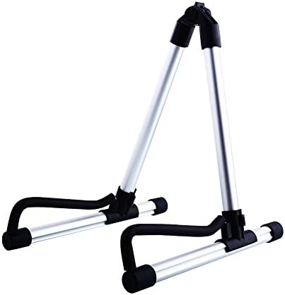 Yuker Instrument Stand for Guitar Bass Ukulele，Portable Adjustable Folding Lightweight A Frame Professional Travel Stands for Home Studio and On Stage