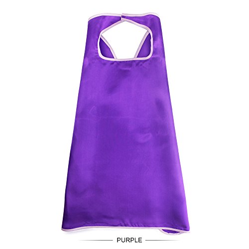 Superhero-Capes for Kids Bulk with Masks - Boys Girls Super-Hero Dress Up Party, 16 Pack (Purple)